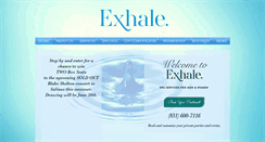 Desktop Screenshot of exhaledayspa.com